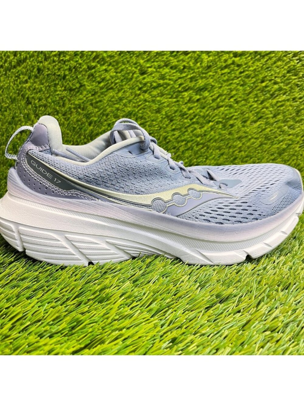 Saucony Guide 17 Womens Size 8.5 Blue White Athletic Running Shoes Sneakers